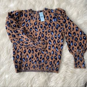 Ann Taylor petite leopard print sweater